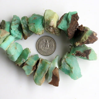 Huge natural Raw Chrysoprase Gemstone Beads, Chrysoprase Beads, Chrysoprase Rough Stone Drilled, 16mm To 40mm Beads, Sold As 16"/8", GDS1314