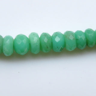 Chrysoprase Rondelles Beads, Natural Chrysoprase Faceted Rondelle Beads Loose, 7mm To 8mm Chrysoprase Beads, Sold As 10 Inches, GDS1327