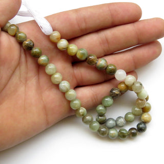 9mm Cats Eye Round Beads Natural Cat’s Eye Gemstone Beads Loose Cats Eye Round Beads Green Yellow Cats Eye Beads 13