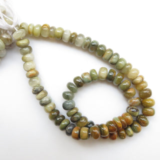 9mm Cats Eye Rondelle Beads, Natural Cat's Eye Gemstone Beads, Loose Cats Eye Rondelle Beads, Green Yellow Cats Eye, 15 Inch Strand, GDS1333