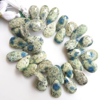 Natural K2 Briolette Beads, Faceted K2 Pear Shaped Gemstone Beads, Huge 20-30mm/15-22mm K2 Briolette Beads, Sold As 8"/4" Strand, GDS1337