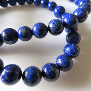 Lapis Lazuli Round Beads, Blue Lapis Lazuli Beads, Natural AAA Lapis Lazuli Beads, 5mm/7mm/9mm Lapis Beads, 16 Inch Strand, GDS1287