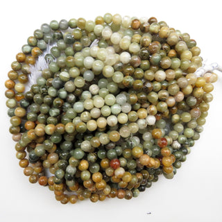 9mm Cats Eye Round Beads, Natural Cat's Eye Gemstone Beads, Loose Cats Eye Round Beads, Green Yellow Cats Eye Beads, 13 Inch Strand, GDS1331