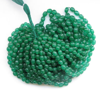 Green Jade Smooth Oval Beads, Green Jade Oval Beads, 9mm To 11mm Green Jade Oval Beads, 17 Inch Green Oval Bead Strand, GDS1410