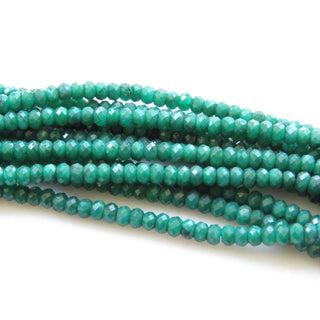 3mm Natural Green Corundum Emerald Round Beads , Faceted Emerald Green Corundum Faceted Beads, 12 Inch Strand, GDS1434