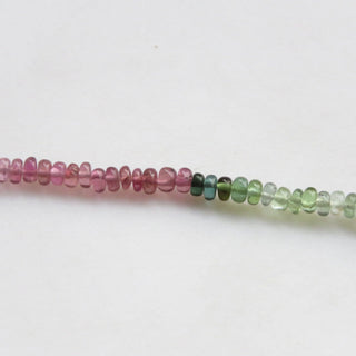 Natural Multi Tourmaline Rondelles Beads, Pink Tourmaline beads, Green Tourmaline Beads, 3mm Smooth Tourmaline Bead, 13 Inch Strand, GDS1356