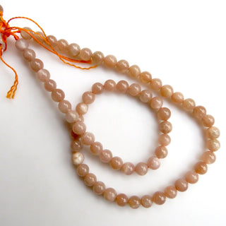 Natural Sunstone Gemstone beads, 6mm Sunstone Smooth Round Mala Beads, Sunstone Gemstone Jewelry, Sunstone Round Beads, 15 Inches, GDS1363