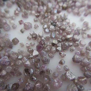 1.5mm To 3.5mm Pink/Purple  Rare Rough Natural Uncut Loose Diamond Crystals, Sold As 10 Pieces/50 Pieces, DDS636/2