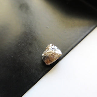 OOAK 7mm Champagne Brown Cognac Smooth Natural Raw Diamond, Sparkly Clear Brown Rough Diamonds Loose, DDS602/9