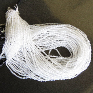 5 Strands 2.5mm Faceted Natural Rainbow Moonstone Round Beads Faceted Moonstone Rondelles 12 Inch Strand GDS1432
