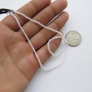 5 Strands 2.5mm Faceted Natural Rainbow Moonstone Round Beads Faceted Moonstone Rondelles 12 Inch Strand GDS1432