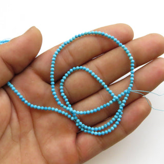 2.5mm Blue Howlite Turquoise Round Faceted Beads, Faceted Howlite Round Beads, Howlite Rondelles, 15 Inch Strand, GDS1437