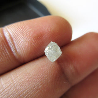 1 Piece 5mm Approx Light Yellow Octahedron Loose Diamond Crystal, Natural Raw Rough Raw Uncut Diamond Octahedron Loose, DDS606/4