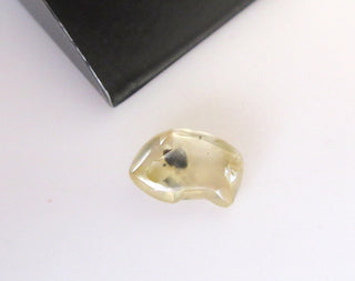 9.6mm 2.35CTW Clear Champagne Brown Evil Eye Clear Smooth Skinned Natural Rough Raw Uncut Diamond Loose, DDS607/4