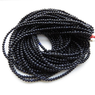 10 Strands Wholesale 4mm Purple Blue Sunstone Smooth Round Beads, 4mm Sunstone Round Beads, 15 Inch Strand, GDS1511