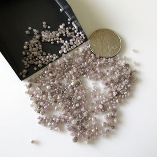 1.5mm To 3.5mm Pink/Purple  Rare Rough Natural Uncut Loose Diamond Crystals, Sold As 10 Pieces/50 Pieces, DDS636/2