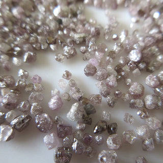 1.5mm To 3.5mm Pink/Purple  Rare Rough Natural Uncut Loose Diamond Crystals, Sold As 10 Pieces/50 Pieces, DDS636/2