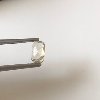 0.29CTW/5.9mm Clear White Brown Brilliant Cut Oval Shaped Diamond, Faceted White Double Cut Oval Rose Cut Diamond Loose For Ring, DDS621/29