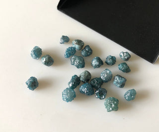 6mm Raw Rough Blue Diamond Loose, Raw Diamond, Rough Diamond, Uncut Diamond, Loose Diamond, 6mm Approx, 1 Piece