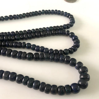 9mm To 10mm Andamooka Matrix Opal Rondelle Beads MAtrix Opal Smooth Rondelle Beads Sold As 16 inch/8 Inch Inch Strand
