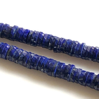 Natural Lapis Lazuli Round Faceted Tyre Beads 8mm Lapis Lazuli Faceted Tyres Lapis Lazuli Bracelet Necklace Sold As 16"/8" GDS1716