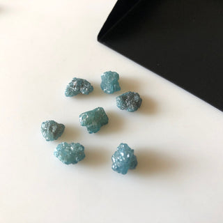 1 Piece 8mm To 9mm Light Blue Rough Raw Diamond Loose, Natural Rough Diamond For Ring Earring, DDS651/3