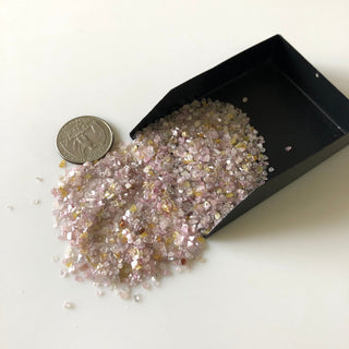5 CTW 1.5mm To 3.5mm Natural Pink Fine Quality Uncut Diamond Slice Natural Raw Rough Conflict Free Untreated Diamond