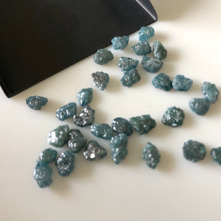 10mm Huge Blue Rough Raw Uncut Diamond Loose, Sold As 1 Piece/5 Pieces/10 Pieces, DD51