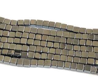 Natural Hematite Smooth Box Beads, 6mm 4mm Natural Hematite Box Loose Box Beads, 13 Inch Strand, GDS1747