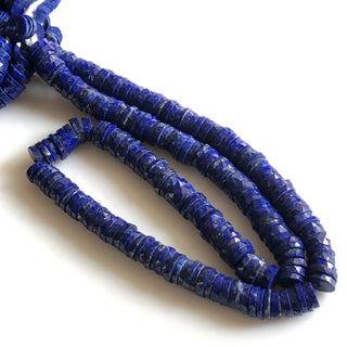 Natural Lapis Lazuli Round Faceted Tyre Beads 8mm Lapis Lazuli Faceted Tyres Lapis Lazuli Bracelet Necklace Sold As 16"/8" GDS1716