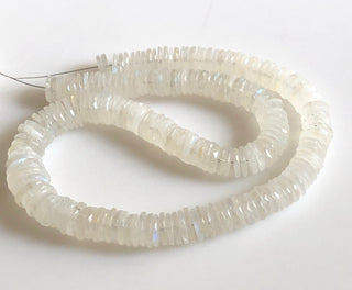 Natural Rainbow Moonstone Faceted Tyre Beads 7mm To 12mm Moonstone Round Tyre Beads Moonstone Jewelry Sold As 13 Inches & 7 Inches GDS1719