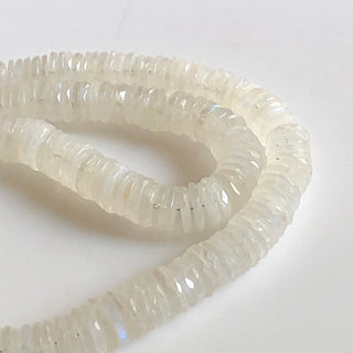 Natural Rainbow Moonstone Faceted Tyre Beads 7mm To 12mm Moonstone Round Tyre Beads Moonstone Jewelry Sold As 13 Inches & 7 Inches GDS1719