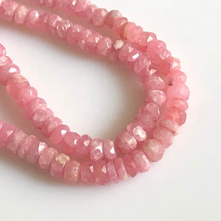 3mm To 6mm Rhodochrosite Faceted Rondelle Beads Natural Rhodochrosite Rondelle Beads Sold As 16 Inches & 8 Inches GDS1722