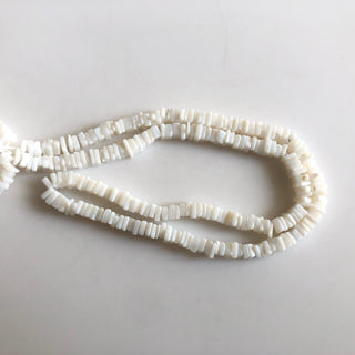 5mm White Opal Heishi Beads, Natural White Opal Square Heishi Beads Spacer Beads Sold As 16 Inch, GDS1765