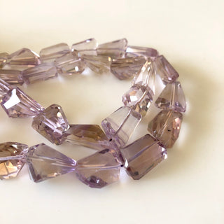 9mm To 18mm Ametrine Step Cut Tumble Beads, Natural Ametrine Faceted Gemstones Beads, Sold As 9 Inch/18 Inch Strand, GDS1879