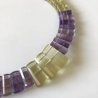 Natural Ametrine Layout Necklace Gemstone Bib Necklace Cleopatra Necklace Collar Necklace For Women, 12"/10mm To 19mm 65 Pieces, GDS1901