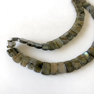 Natural Labradorite Layout Necklace, Bib Necklace, Cleopatra Necklace, Graduated Collar Necklace, 12" 11x9mm To 15x10mm 43 Pieces, GDS1910