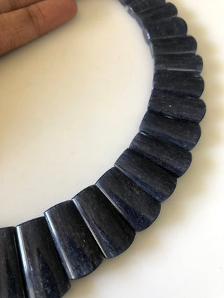 Natural Sodalite Layout Necklace Gemstone Bib Necklace Cleopatra Necklace Collar Necklace For Women, 12" 13mm To 26mm 39 Pieces, GDS1911