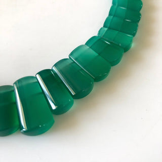 Natural Green Onyx Layout Necklace, Bib Necklace, Cleopatra Necklace, Graduated Collar Necklace For Women, 13" 12x9mm To 24x13mm, GDS1912