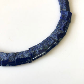 Natural Raw Lapis Lazuli Layout Necklace, Bib Necklace, Cleopatra Necklace, Graduated Collar Necklace For Women, 12x14mm To 13x16mm, GDS1914