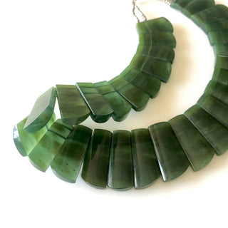 Natural Green Serpentine Layout Necklace Gemstone Bib Necklace Cleopatra Necklace Collar Necklace For Women, 13"/24mm To 31mm, GDS1915