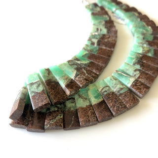 Natural Chrysoprase Layout Necklace Gemstone Bib Necklace Cleopatra Necklace Collar Necklace For Women, 13" 16mm To 29mm 42 Pieces, GDS1917