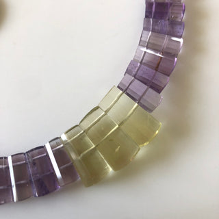 Natural Ametrine Layout Necklace Gemstone Bib Necklace Cleopatra Necklace Collar Necklace For Women, 12"/10mm To 19mm 65 Pieces, GDS1901