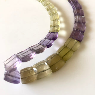 Natural Ametrine Layout Necklace Gemstone Bib Necklace Cleopatra Necklace Collar Necklace For Women, 12"/9mm To 14mm 37 Pieces, GDS1903