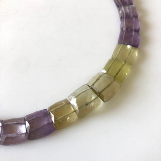 Natural Ametrine Layout Necklace Gemstone Bib Necklace Cleopatra Necklace Collar Necklace For Women, 12"/9mm To 14mm 37 Pieces, GDS1903