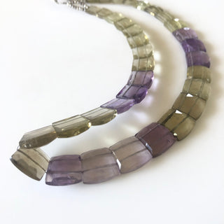 Natural Ametrine Layout Necklace Gemstone Bib Necklace Cleopatra Necklace Collar Necklace For Women, 12"/9mm To 14mm 34 Pieces, GDS1904