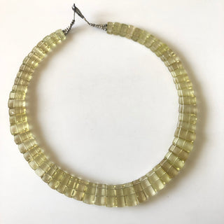 Natural Lemon Quartz Layout Necklace Gemstone Bib Necklace Cleopatra Necklace Collar Necklace For Women, 13"/10mm To 17mm 60 Pieces, GDS1905