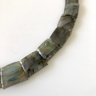 Natural Labradorite Layout Necklace, Bib Necklace, Cleopatra Necklace, Graduated Collar Necklace, 13" 11x12mm To 15x19mm 30 Pieces, GDS1909