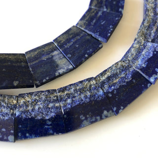 Natural Raw Lapis Lazuli Layout Necklace, Bib Necklace, Cleopatra Necklace, Graduated Collar Necklace For Women, 14" 21mm To 22mm, GDS1913