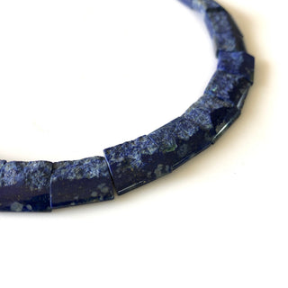 Natural Raw Lapis Lazuli Layout Necklace, Bib Necklace, Cleopatra Necklace, Graduated Collar Necklace For Women, 12x14mm To 13x16mm, GDS1914